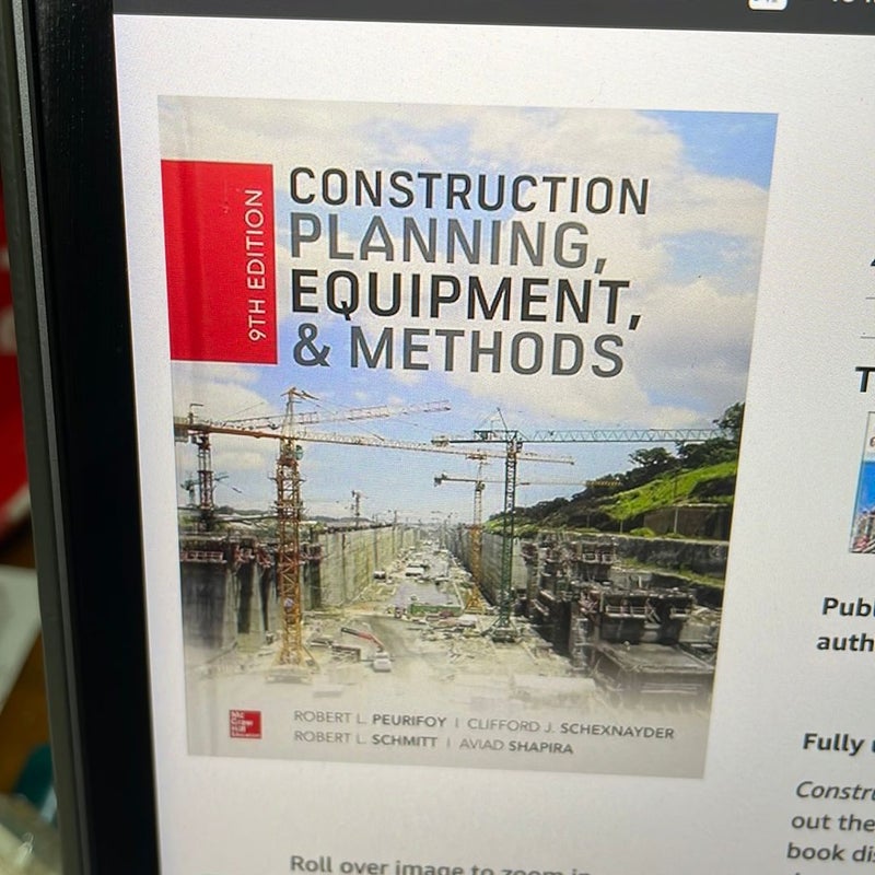 Construction planning, Equipment and methods  9th edition