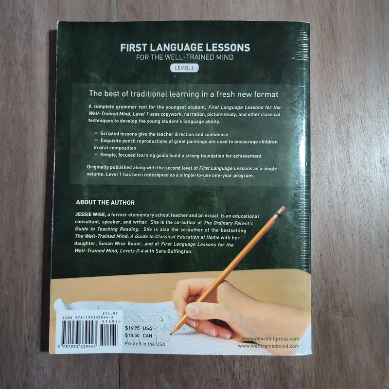 First Language Lessons for the Well-Trained Mind, Level 1