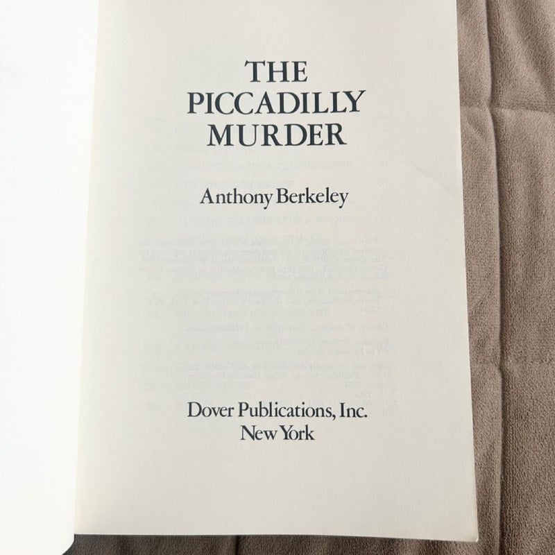 The Piccadilly Murder