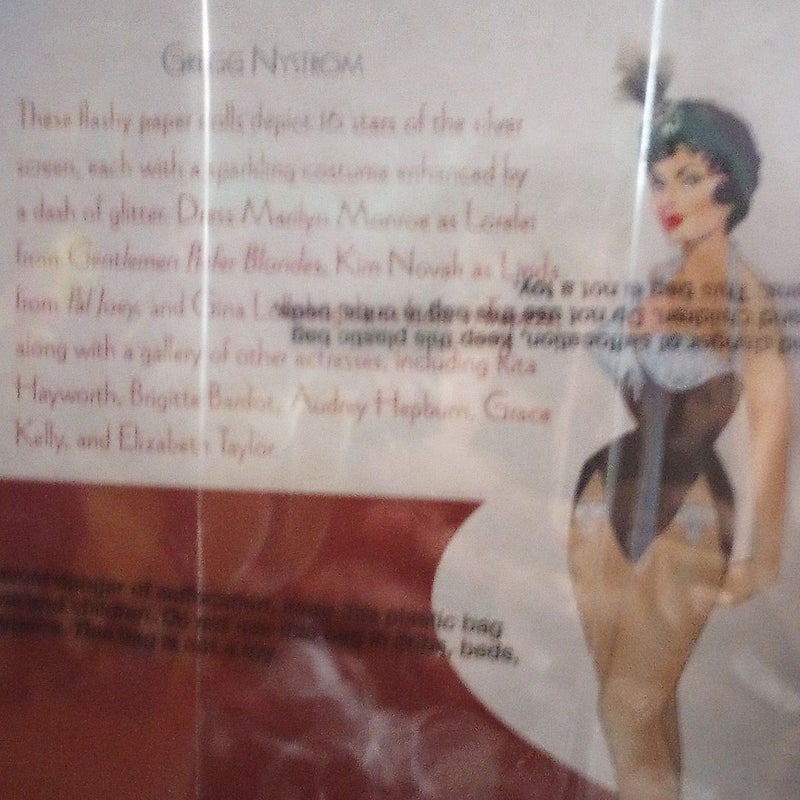 Golden Age of Hollywood Paper Dolls with Glitter!