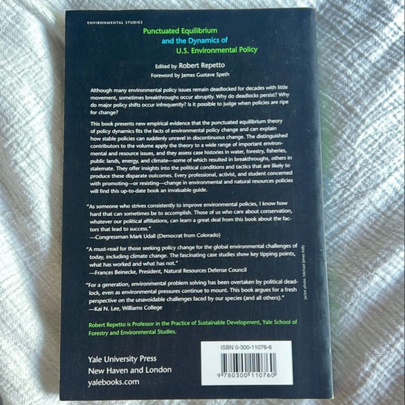 Punctuated Equilibrium and the Dynamics of U. S. Environmental Policy