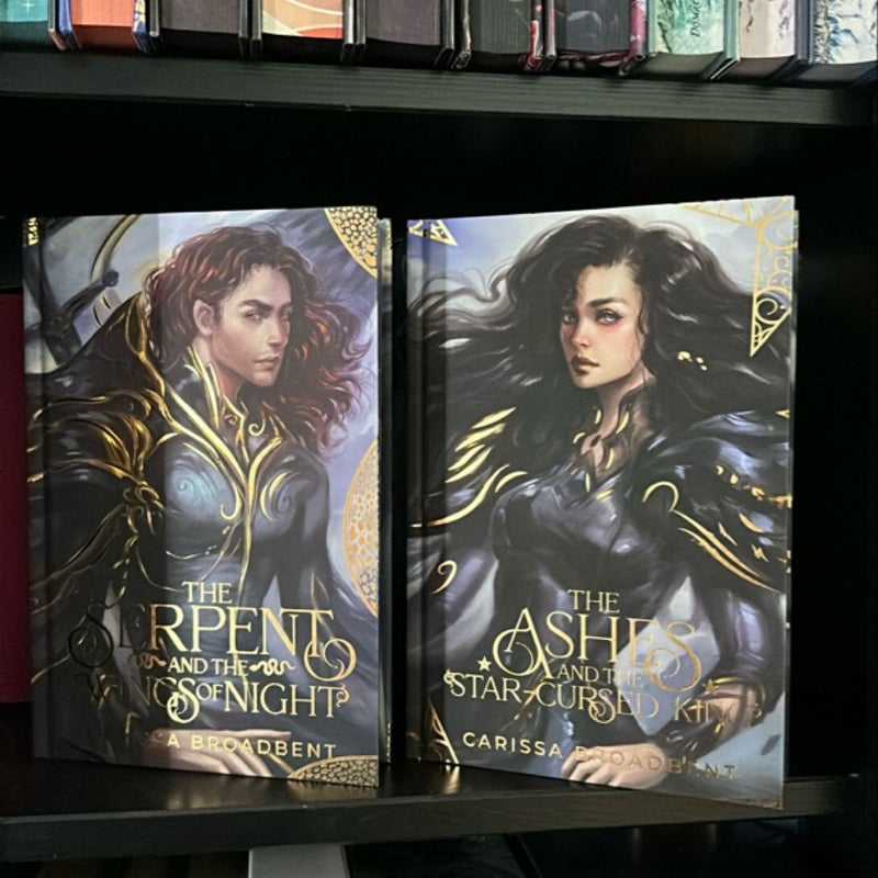 Crowns of Nyaxia Books 1 & 2 signed Arcane Society editions