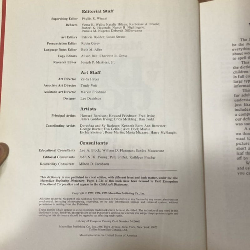 Macmillan Dictionary for Children
