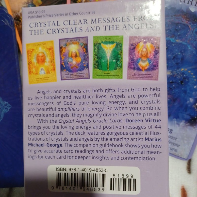 Crystal angels Oracle tarot cards.