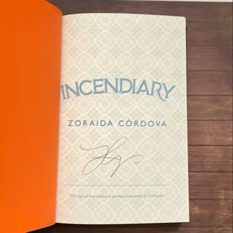 Incendiary *signed Owlcrate Edition*