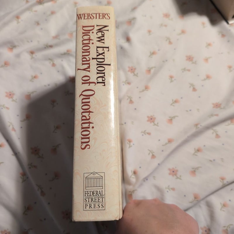 Webster's New Explorer Dictionary of Quotations