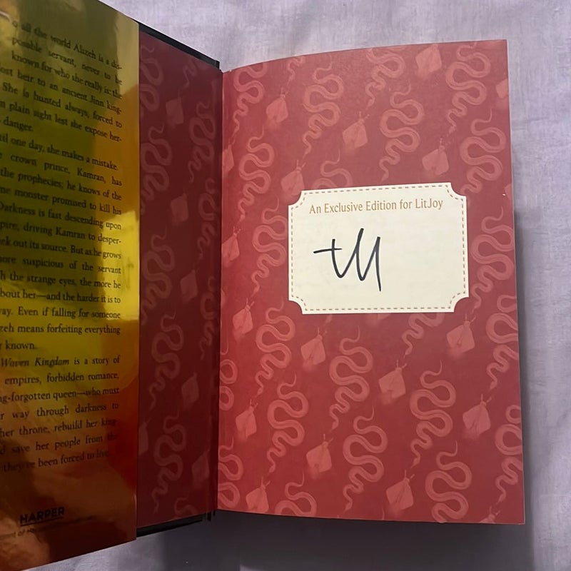This Woven Kingdom (Litjoy signed first edition with reversible dust jacket and sprayed edges) 