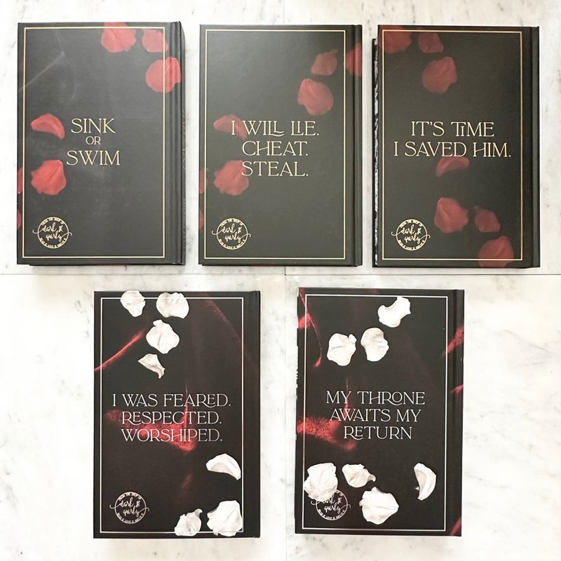*Signed* Dark & Quirky (D&Q): All the Pretty Things Trilogy and The Devil’s Crown Duet