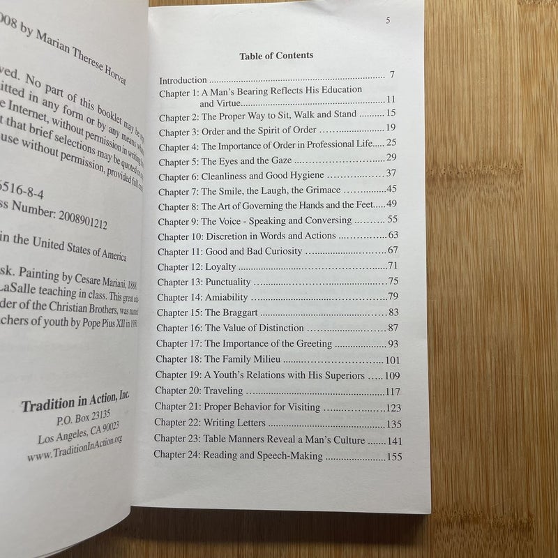 Catholic Manual of Civility