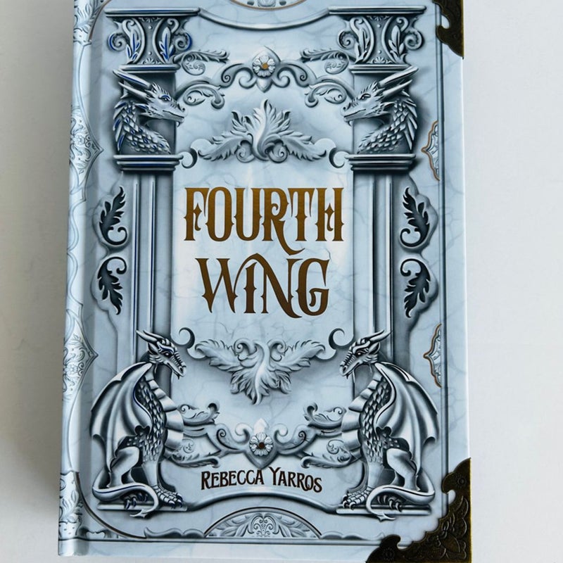 Bookish Box Fourth Wing Rebecca Yarros Reprint with Overlays New