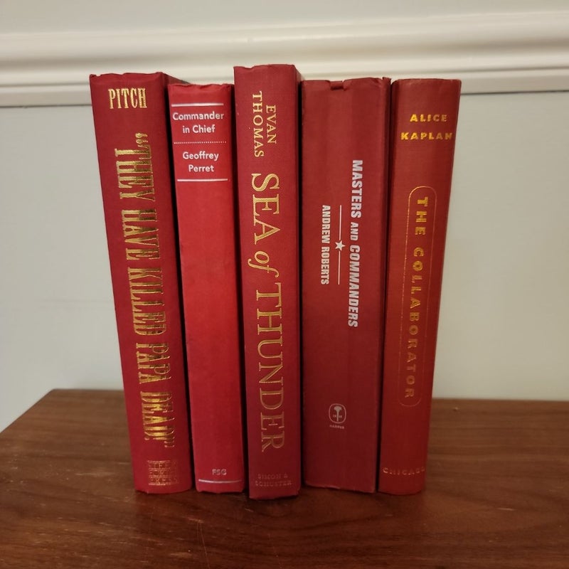 Red Decor hardback book bundle