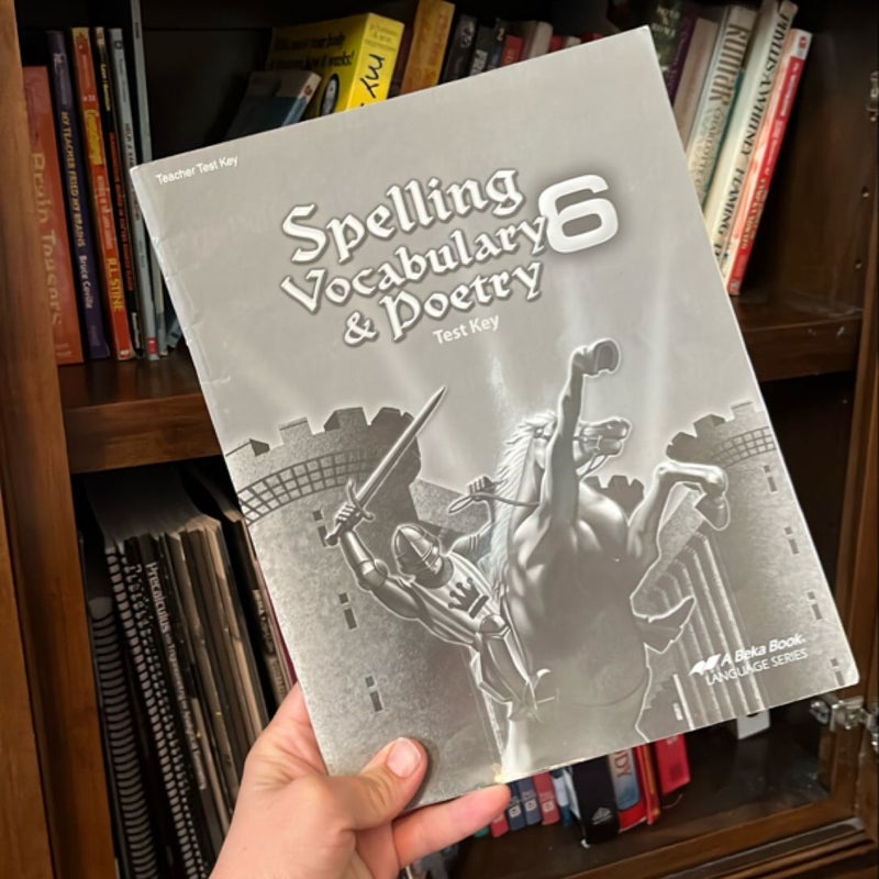Spelling vocabulary & poetry 6