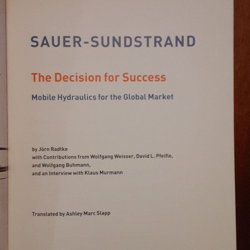 Sauder-Sunstrand:The Decision For Success