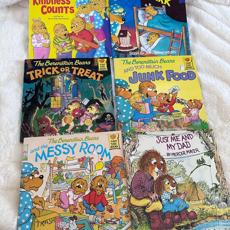 Bundle of 6 Berenstain Bears and Mercer Mayer Childrens Books
