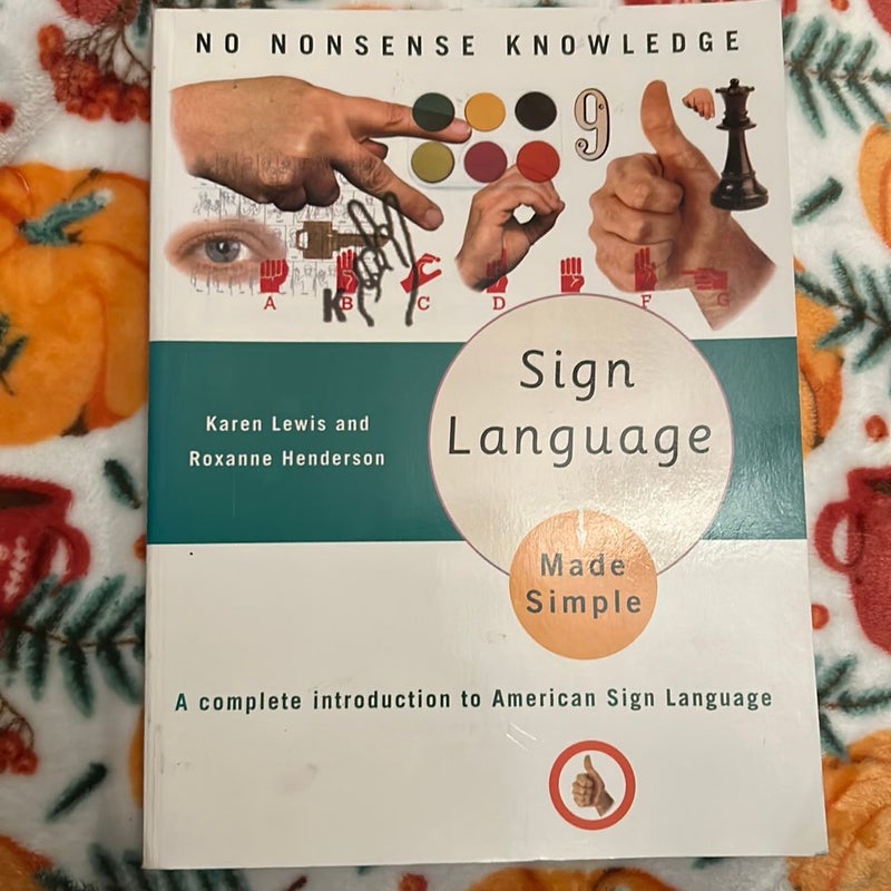 Sign language made simple by karen lewis hardcover pangobooks