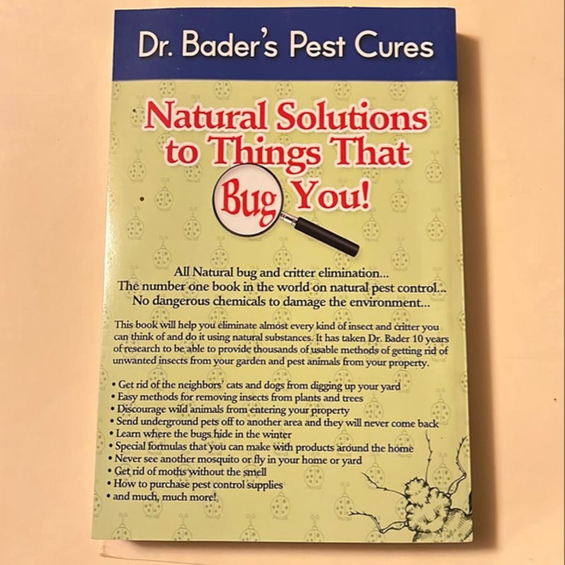 Dr  Bader’s Pest Cures