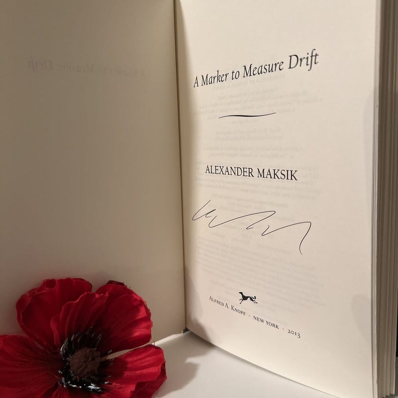 A Marker To Measure Drift *AUTOGRAPHED*