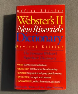 The Webster's II New Riverside Dictionary