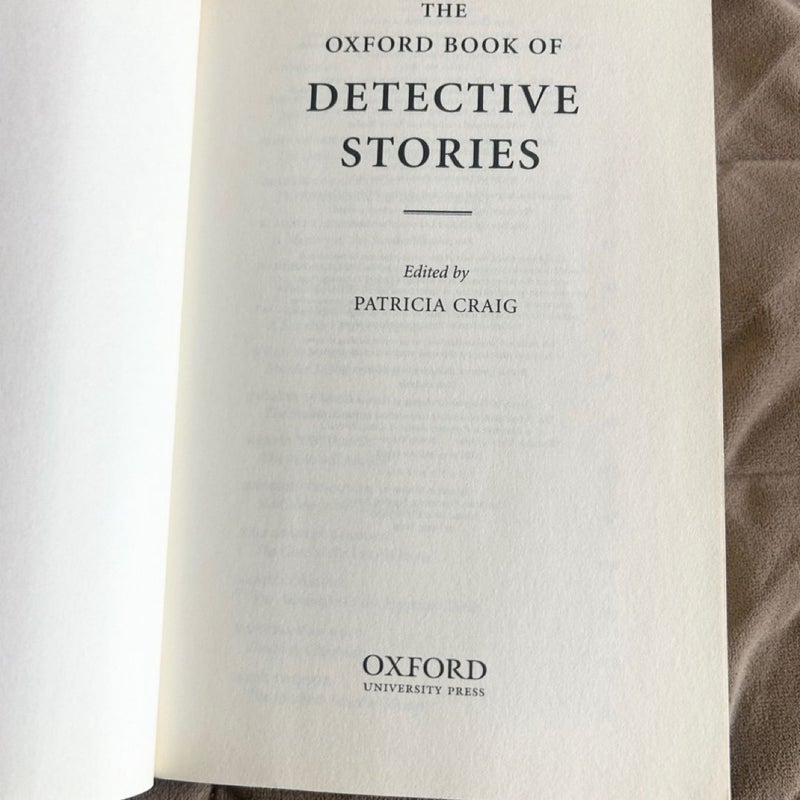 The Oxford Book of Detective Stories