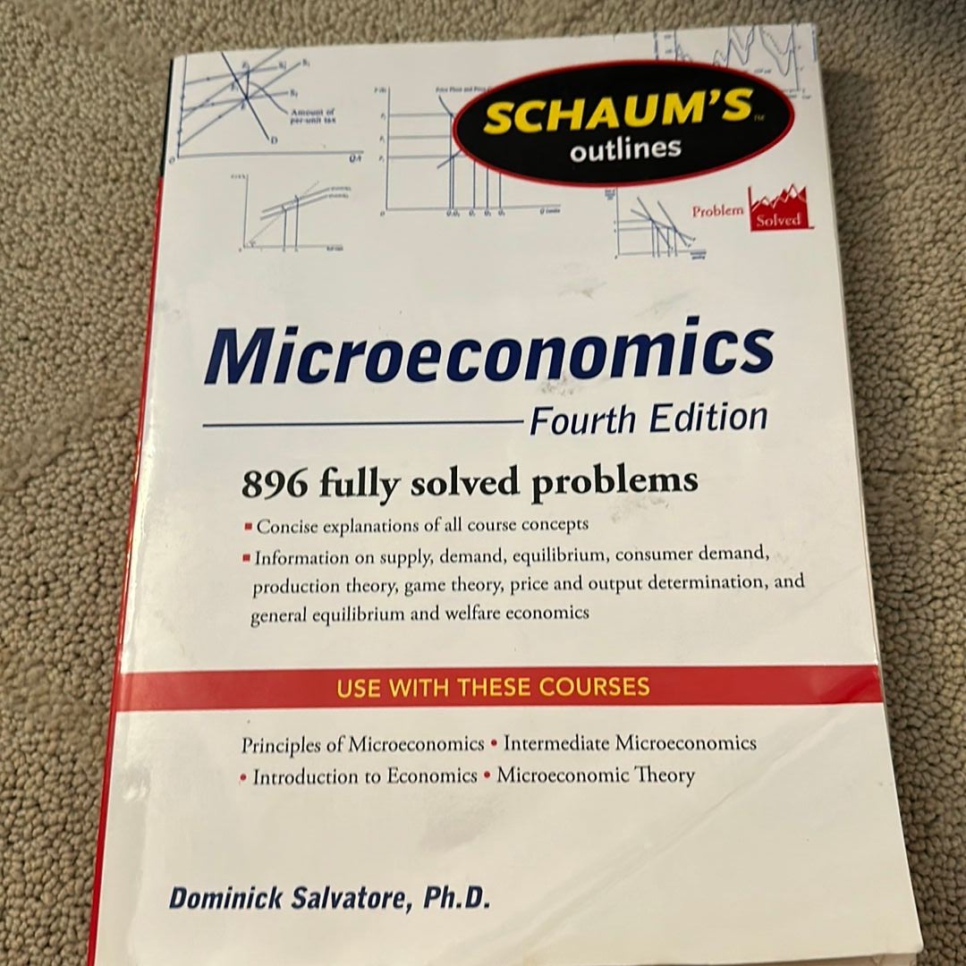 Schaum's Outline of Microeconomics, Fourth Edition by