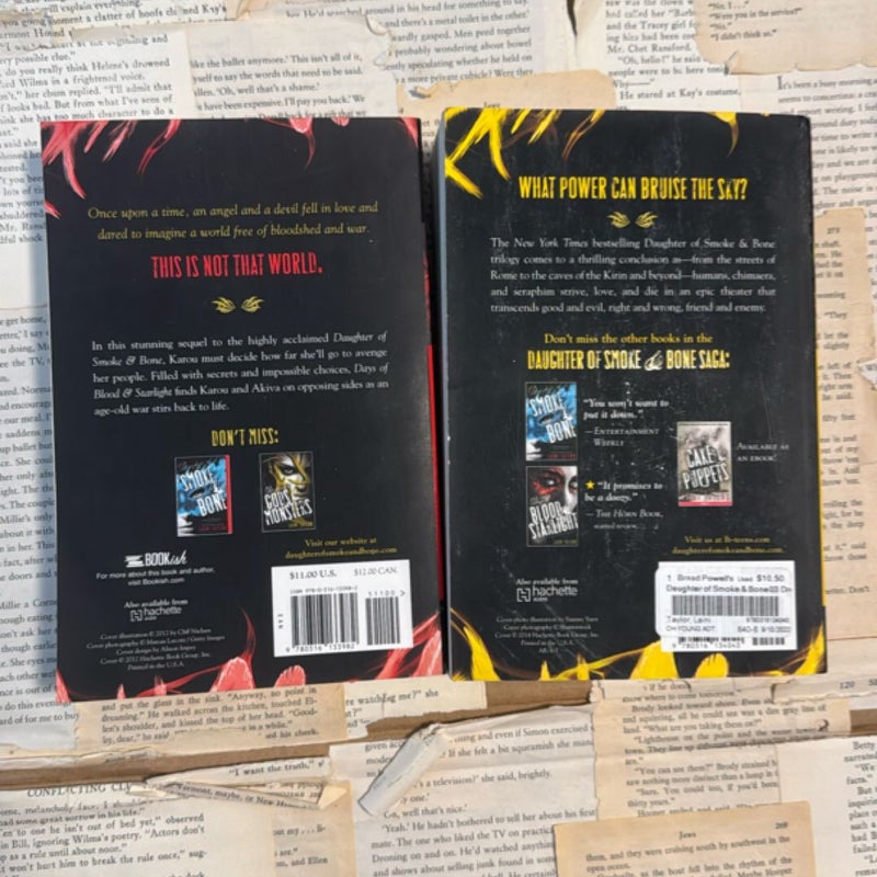 Daughter of Smoke and Bone Bundle