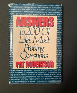 Pat Robertson, Answers to 200 of Life's Most Probing Questions, 1984 HC w/ DJ