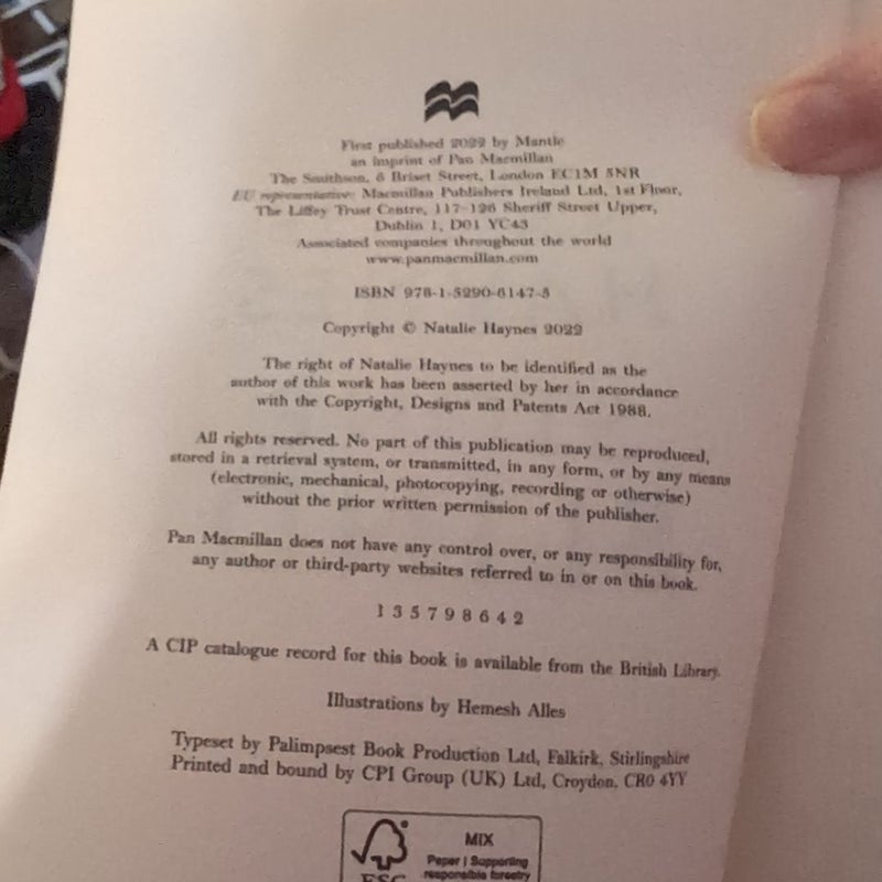 Stone Blind first edition, UK edition