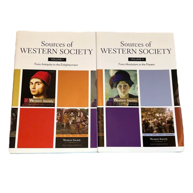 Sources of Western Society Volume 1 & 2