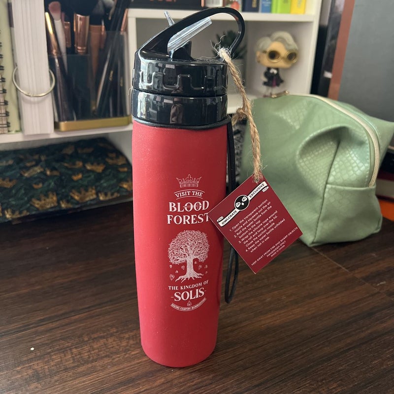 Owlcrate From Blood and Ash Collapsable Water Bottle