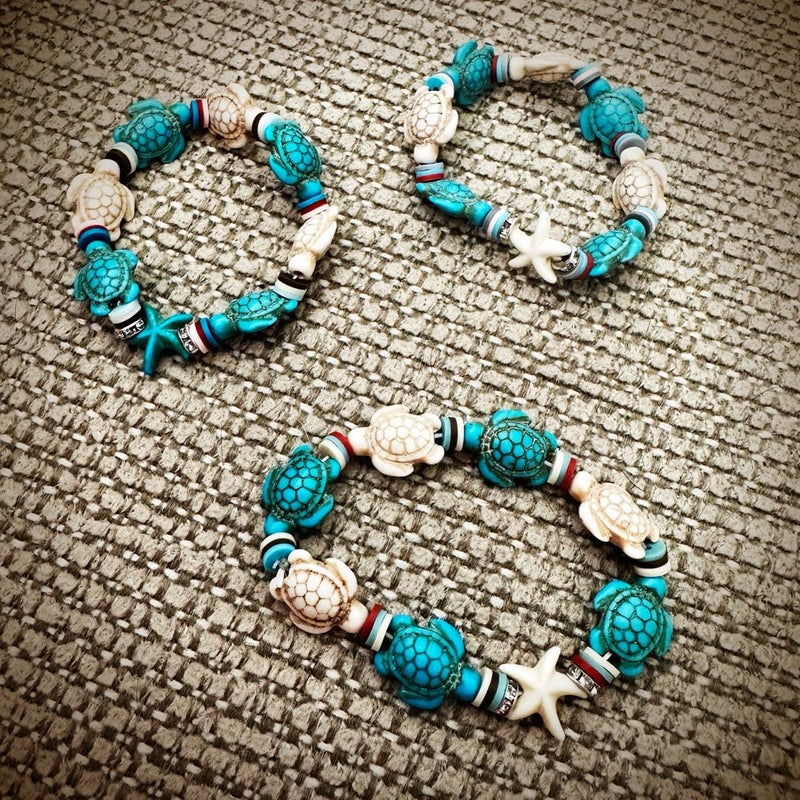 Handmade Sea Turtle Bracelets 