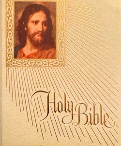 Holy Bible 1970 Vintage old and New Testament red letter edition fireside Bible publishers  authorized or King James Version