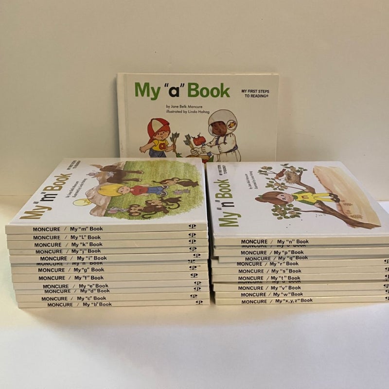 My First Steps To Reading Set: My “a” Book - My “x,y,z” Book, Lot of 24