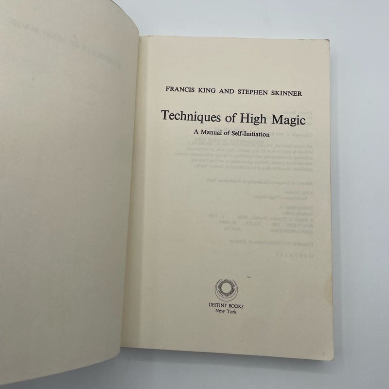 Techniques of High Magic