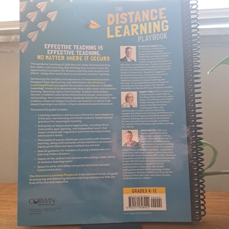 The Distance Learning Playbook, Grades K-12