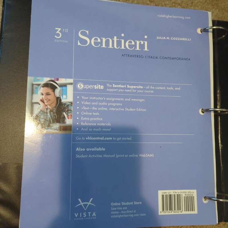 Sentieri 3e Student Edition (LL)