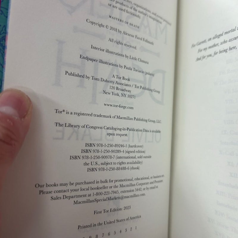 Masters of Death SIGNED