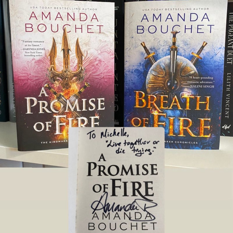 A Promise of Fire & Breath of Fire (Book 1 signed)