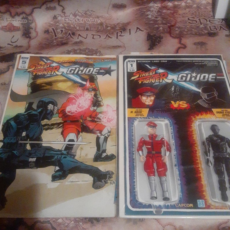 Street Fighter G.I. Joe 1,2,3,4,5,6 IDW COMIC BOOK LOT 