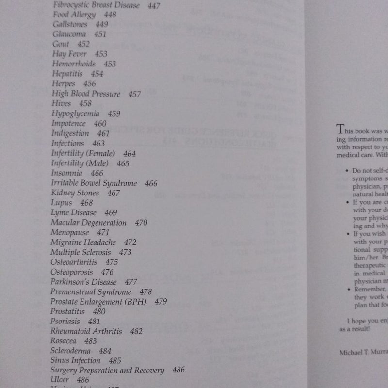 Encyclopedia of Nutritional Supplements