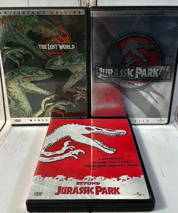 [3] Jurassic Park Movies DVD Lot