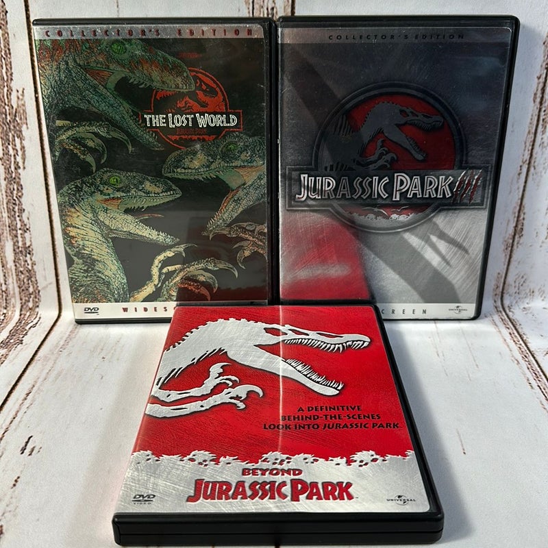 [3] Jurassic Park Movies DVD Lot