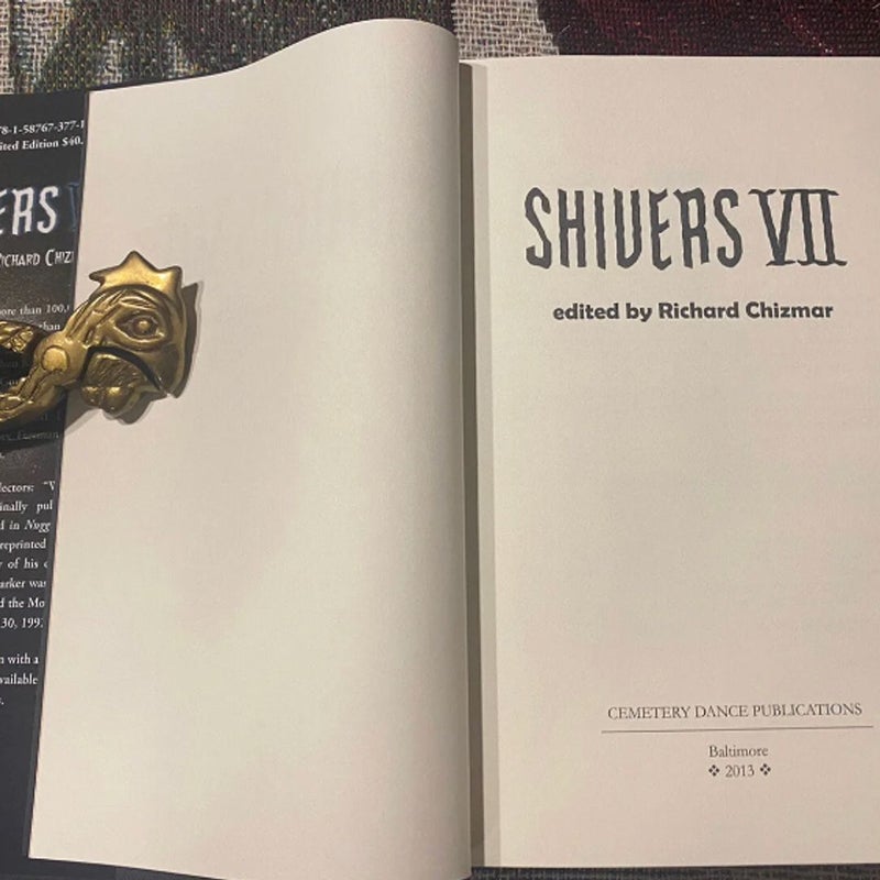 Signed Limited Edition SHIVERS VII Various Horror Authors Richard Chizmar HC