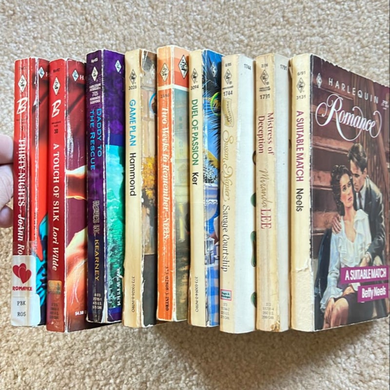 Harlequin Romance 9 Book Bundle