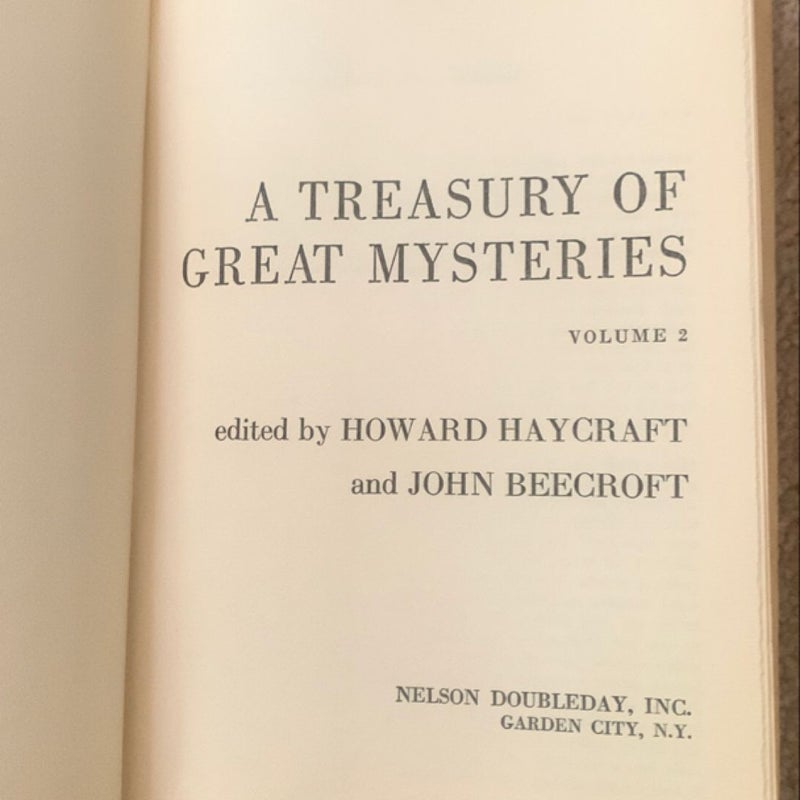 A Treasury of Great Mysteries Vol 2 (1957)