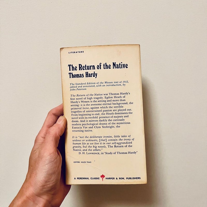 The Return of the Native 1966 Harper & Row