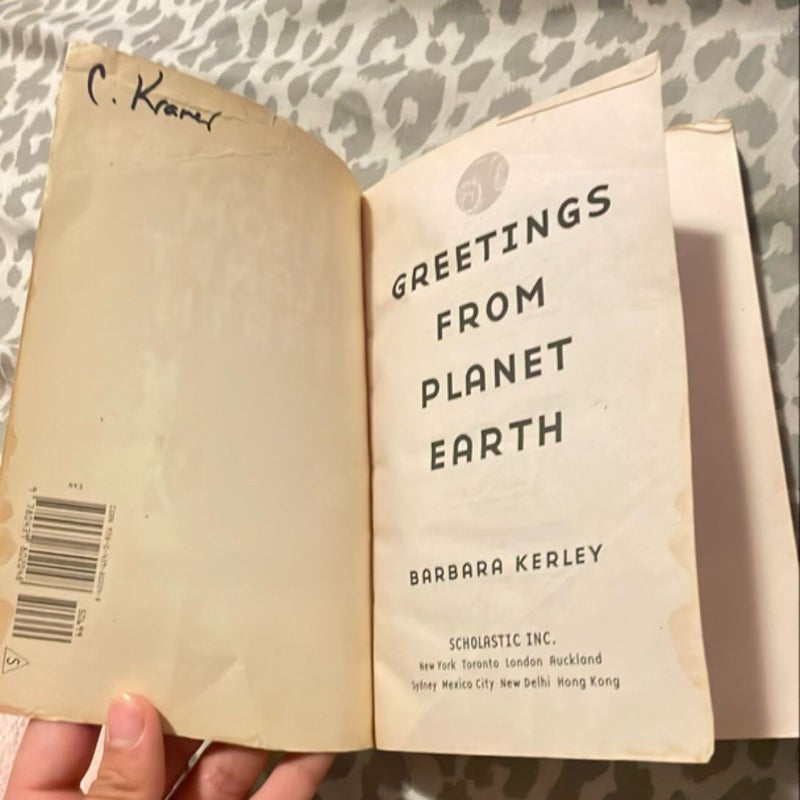 Greetings from Planet Earth