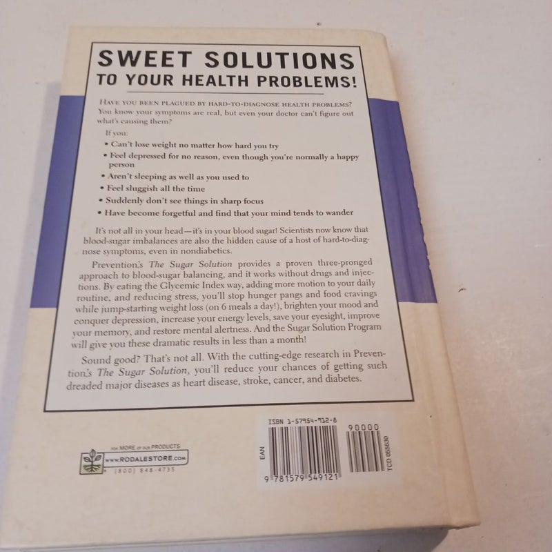 Prevention's the Sugar Solution