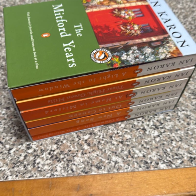 The Mitford Years book lot with box 6 books