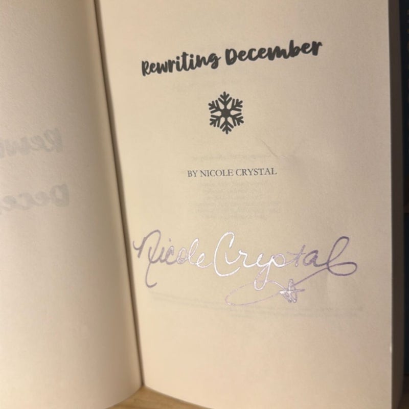 Rewriting December (SIGNED)