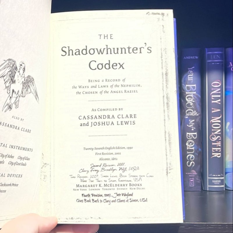 The shadow hunters codex